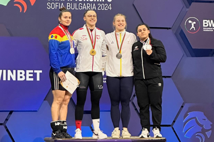 Elena Erighina of Moldova wins three silver distinctions at European Weightlifting Championships  