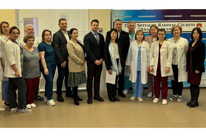 Spitalul raional Căușeni a fost dotat cu echipament pentru ultrasonografie