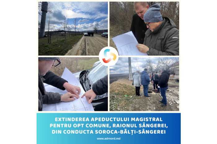 Moldovan authorities consider extension of aqueduct Soroca-Balti-Sangerei  