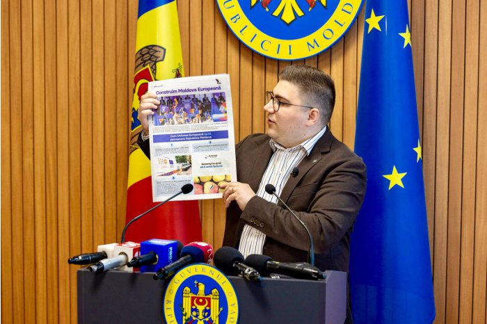 Guvernul a elaborat un buletin informativ cu genericul „Construim Moldova Europeană”