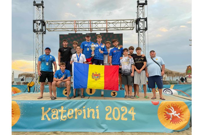 Medalii pentru Republica Moldova la Campionatul mondial de lupte pe plajă