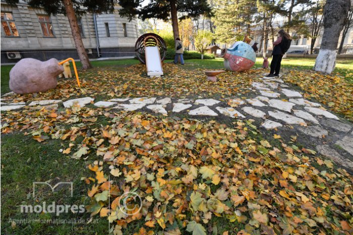 FOTO // O expoziție în aer liber a fost instalată în Curtea Muzeului Național de Istorie. Ministrul Sergiu Prodan: „Un proiect menit să atragă tânăra generație în sălile de muzeu”