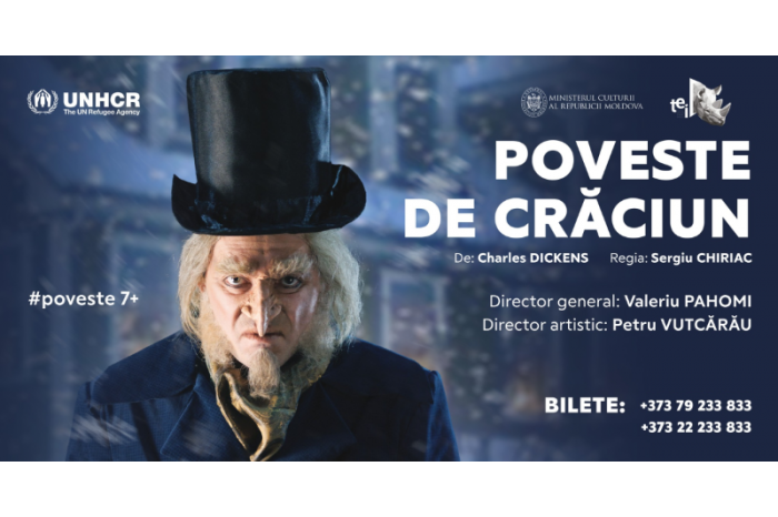 Teatrul Național ”Eugene Ionesco” readuce în scenă spectacolul ”Poveste de Crăciun”