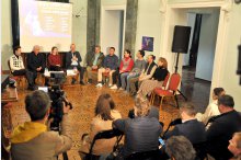 Conferința de totalizare a turneului european al Teatrului Național „Mihai Eminescu”, desfășurat în cadrul Campaniei Guvernamentale „Mărțișor în toată lumea”  '