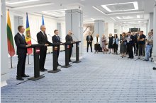 Conferință de presă susținută de prim-ministrul Republicii Moldova, Dorin Recean, președintele Lituaniei, Gitanas Nausėda, președintele Estoniei, Alar Karis, și președintele Letoniei, Edgars Rinkēvičs '