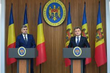  Conferință de presă susținută de Prim-ministrul Republicii Moldova, Dorin Recean, și Prim-ministrul României, Marcel Ciolacu '